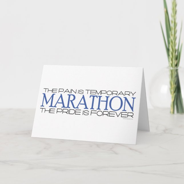 Marathon - The Pride is Forever – Congratulations Card (Front)