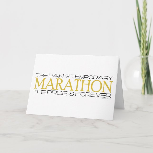 Marathon - The Pride is Forever – Congratulations Card (Front)