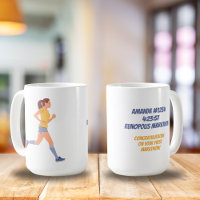 Marathon Woman Name Time and Location Personalised