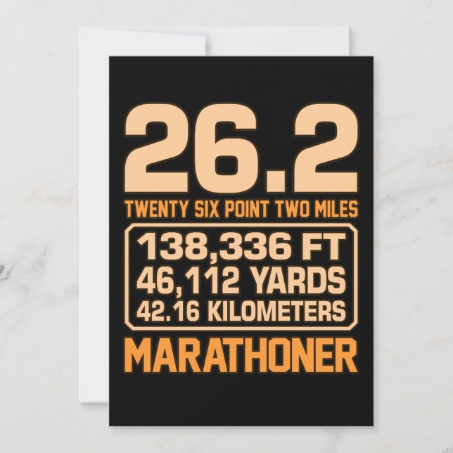 Marathoner Half Marathon Runner Running Lover Grap Thank You Card (Front)