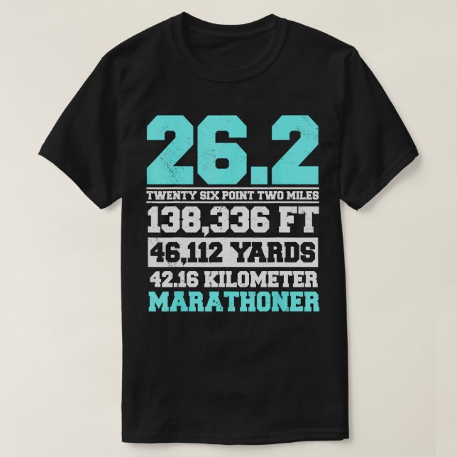 Marathoner Marathon Runner Running Shoes Foot Race T-Shirt (Design Front)