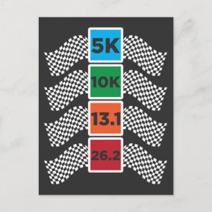 Marathoner Running Marathon Achievements Runner Postcard