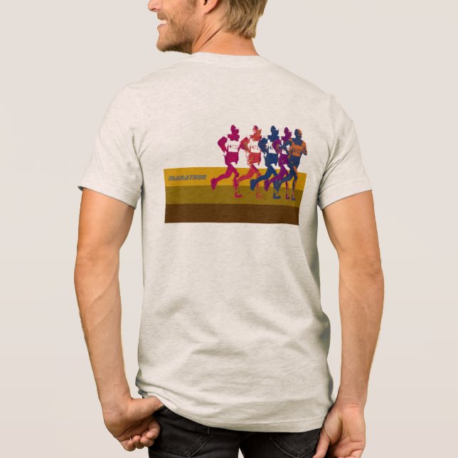Marathoner Tri-Blend Shirt (Back)