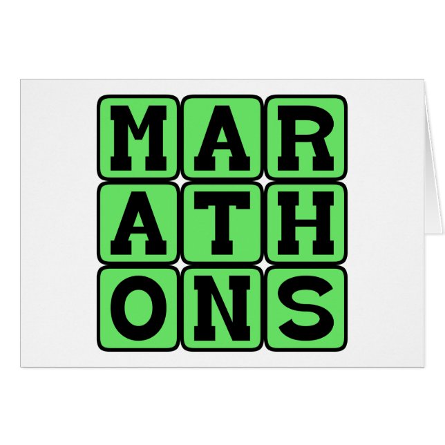 Marathons, Runner's Accomplishment (Front Horizontal)