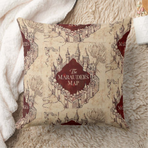 Marauders Map Harry Potter Pillow