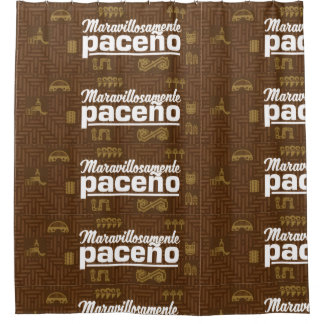 Maravillosamente paceño shower curtain