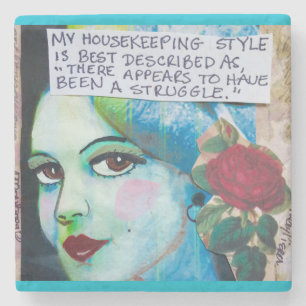 Marbe coaster- MY HOUSEKEEPING STYLE CAN BEST BE Stone Coaster