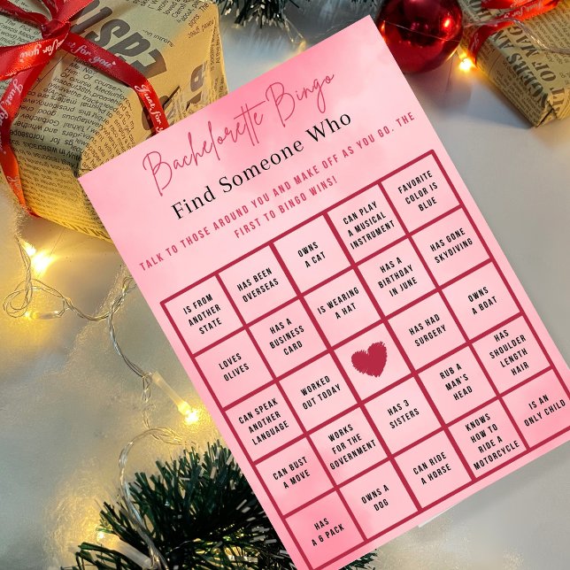 Marbel Gold Glitter Bachelorette Bingo Party Game Invitation (Creator Uploaded)