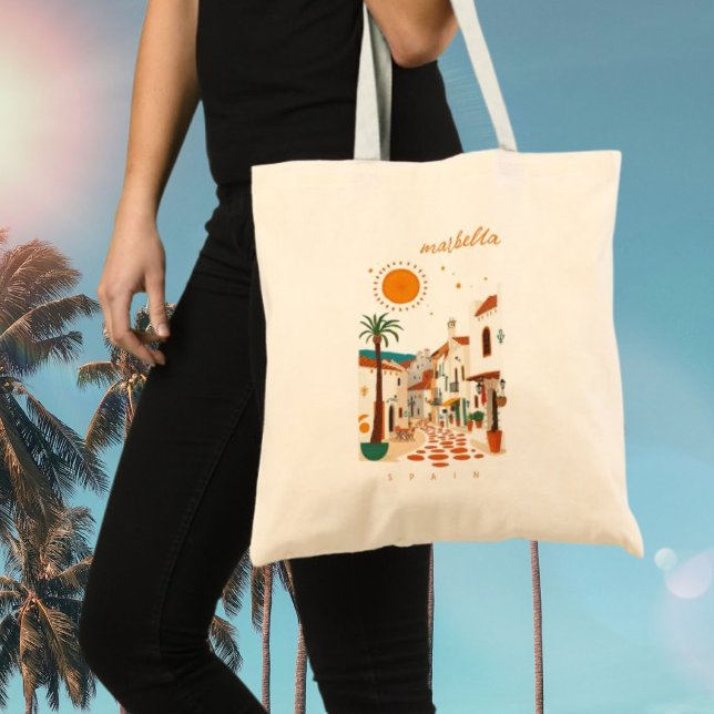 Marbella spain holiday mediterranean  tote bag (Creator Uploaded)
