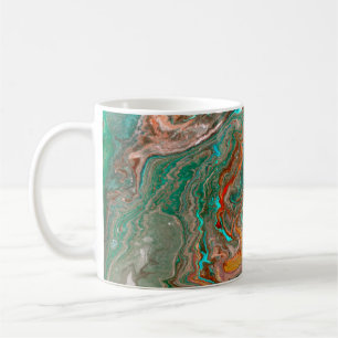 Marble abstract acrylic background. Marbling artwo Coffee Mug