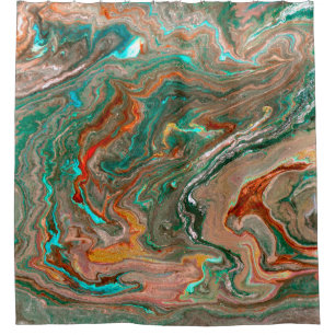 Marble abstract acrylic background. Marbling artwo Shower Curtain