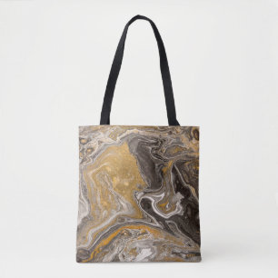 Marble abstract acrylic background. Nature marblin Tote Bag