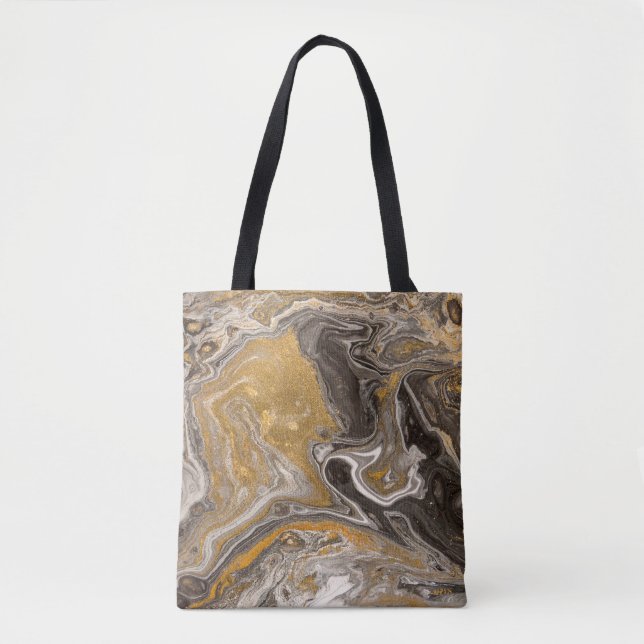 Marble abstract acrylic background. Nature marblin Tote Bag (Front)