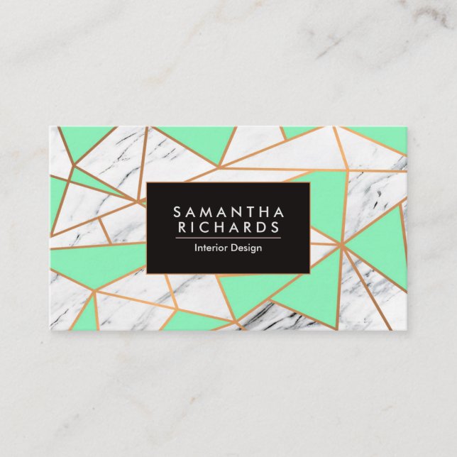 Marble Abstract Moisac Business Card (Front)
