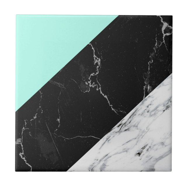 Marble Abstract Pattern Ceramic Tile (Front)