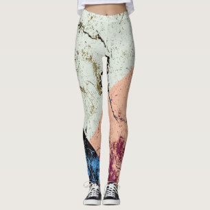 Marble Abstract Pattern Leggings
