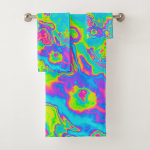 Marble Acid Bath Towel Set