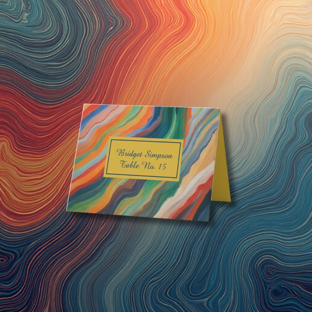 marble african destination wedding place card (Creator Uploaded)