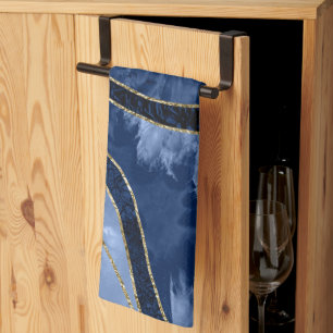 Marble Agate Gold Glam 10 Tea Towel
