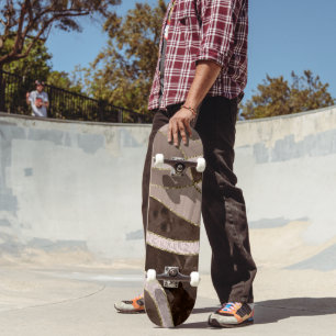 Marble Agate Gold Glam 5 - landscape Skateboard