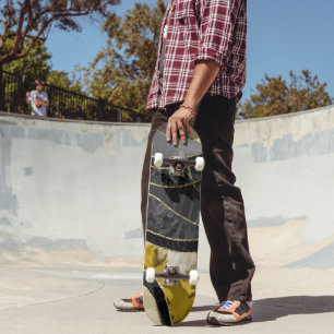 Marble Agate Gold Glam 6 - landscape Skateboard