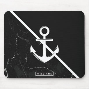 Marble & Anchor Mouse Pad