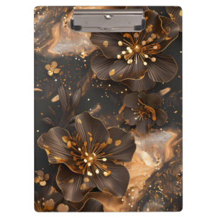 Marble and Flowers Clipboard