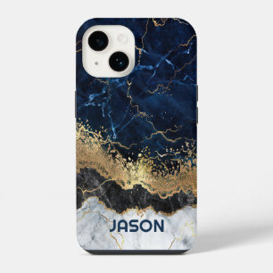 Marble and Glitter iPhone 14 Case
