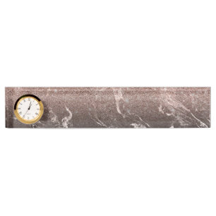 Marble and Glitter Nameplate