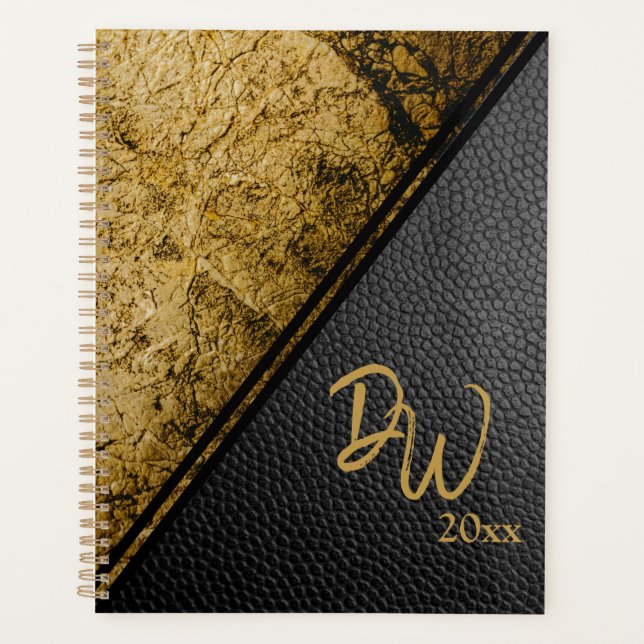 Marble and Leather Planner (Front)