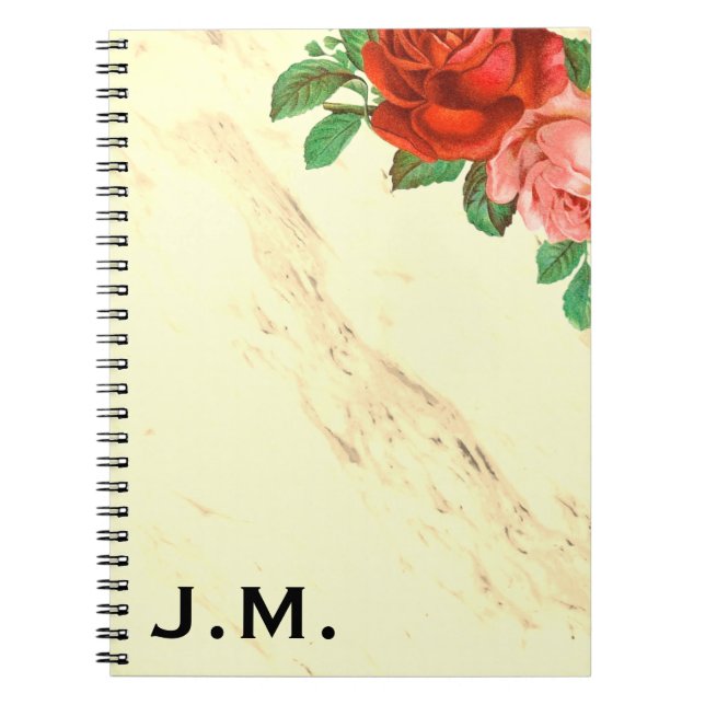 Marble and Roses Notebook (Front)