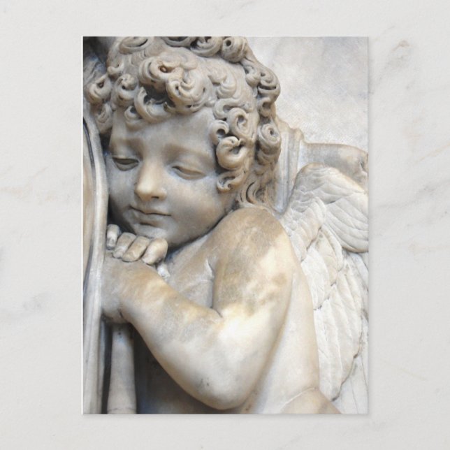 Marble Angel in Venice Postcard (Front)