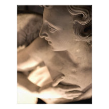 Marble Angel Sculpture Art Print