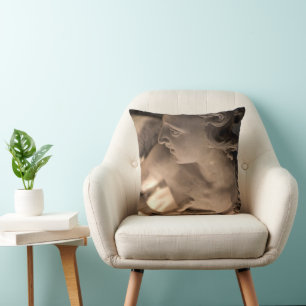 Marble Angel Sculpture Art Print Cushion