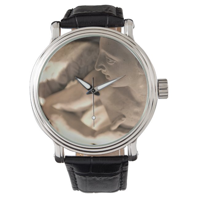 Marble Angel Sculpture Art Print Watch (Front)