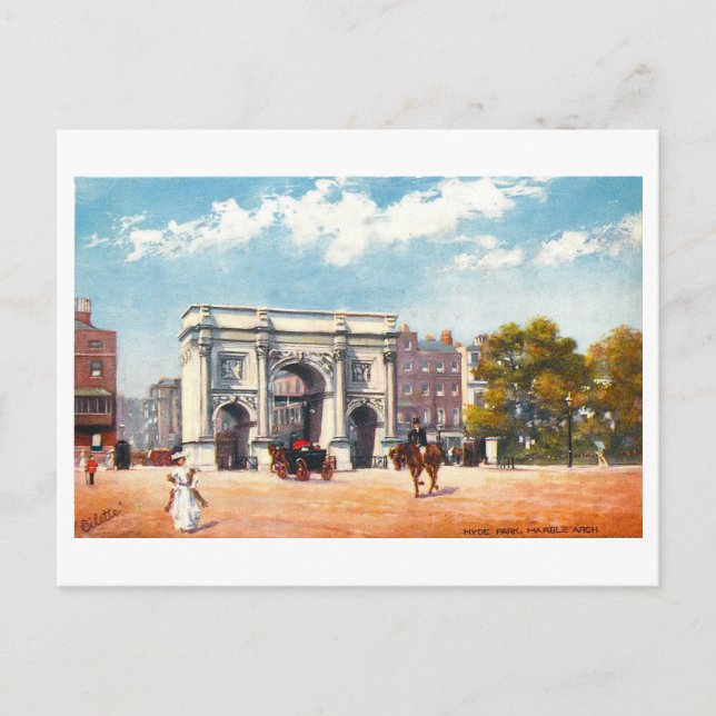 Marble Arch London Vintage Postcard (Front)