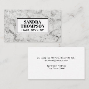 Marble Background   Modern Simple Business Card