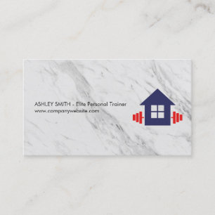 Marble Background   Weights Home Logo Business Card