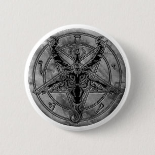 Marble Baphomet Button