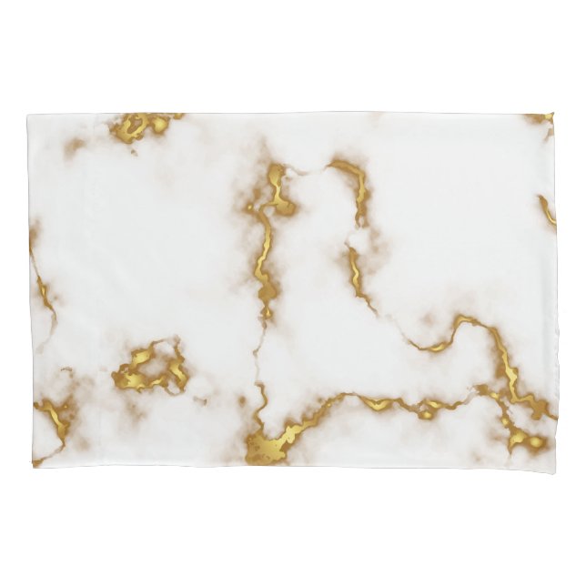 Marble Beautiful Gold Elegant Pillowcase (Front)