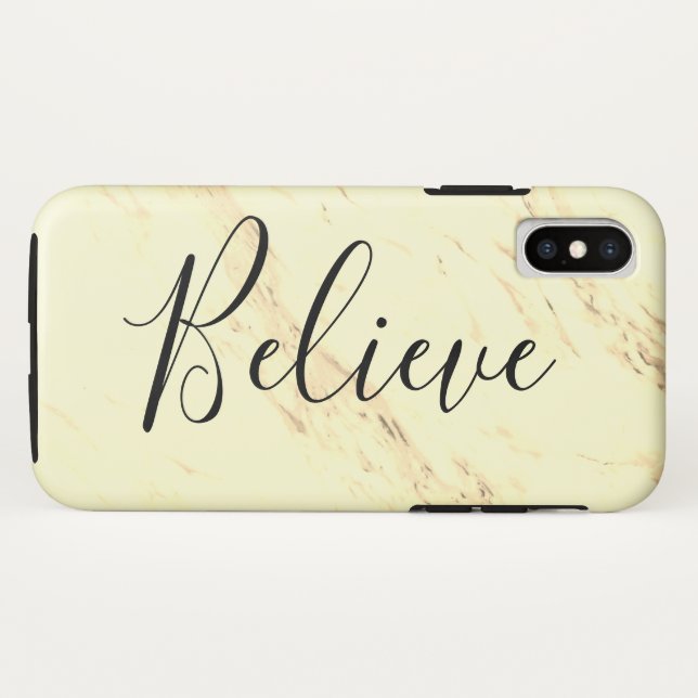Marble Believe 2 Case-Mate iPhone Case (Back (Horizontal))