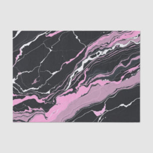 Marble Black and Pink Tissue Paper