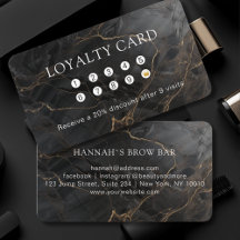 Marble, Black-Gold, Salon, Loyalty