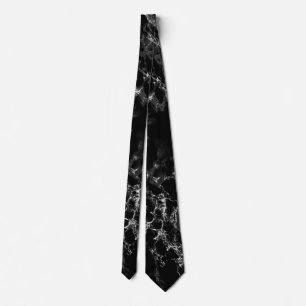 Marble Black Neck Tie