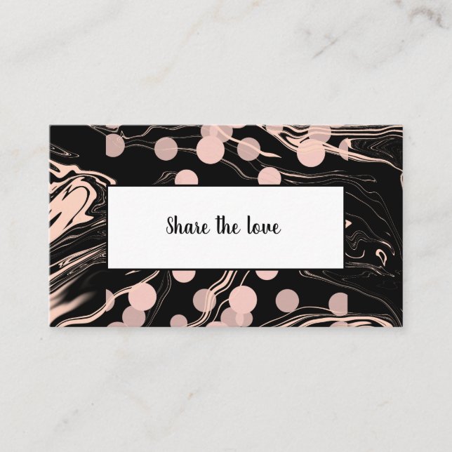 marble black referral card (Front)