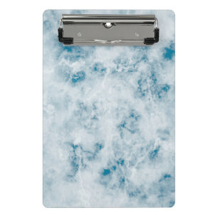 Marble Blue Texture Background Mini Clipboard