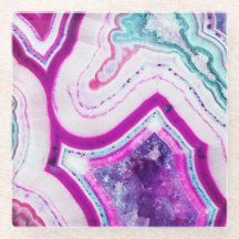 Marble Brights Glass Coaster