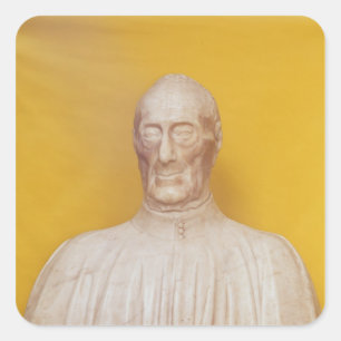 Marble bust of Giovanni Chellini Square Sticker