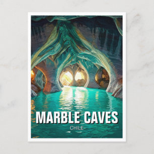 Marble Caves Chile Postcard