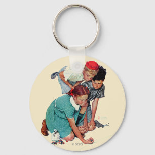 Marble Champion Key Ring